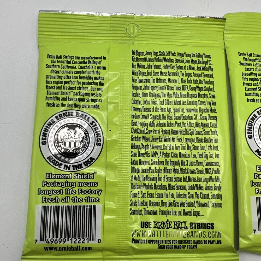 Two Packs Ernie Ball 2221 electric guitar strings, Regular Slinky .010-.046